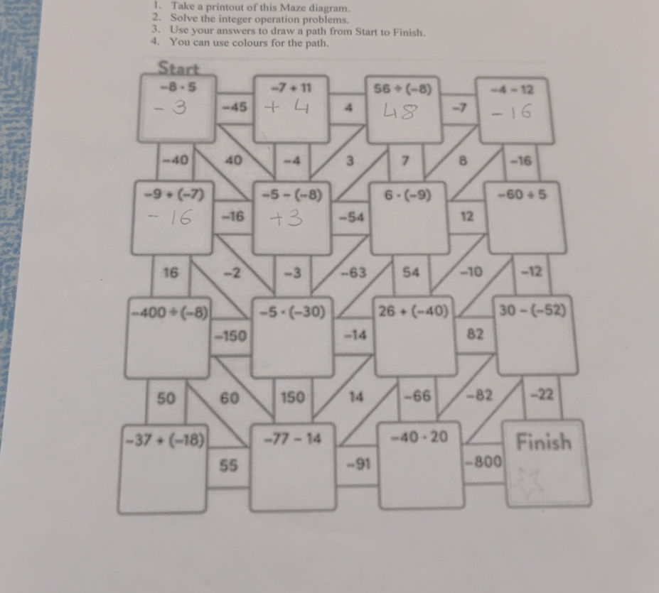 1 Take A Printout Of This Maze Diagram 2 StudyX