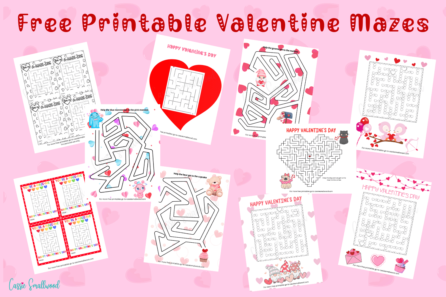 Valentines Worksheets Maze