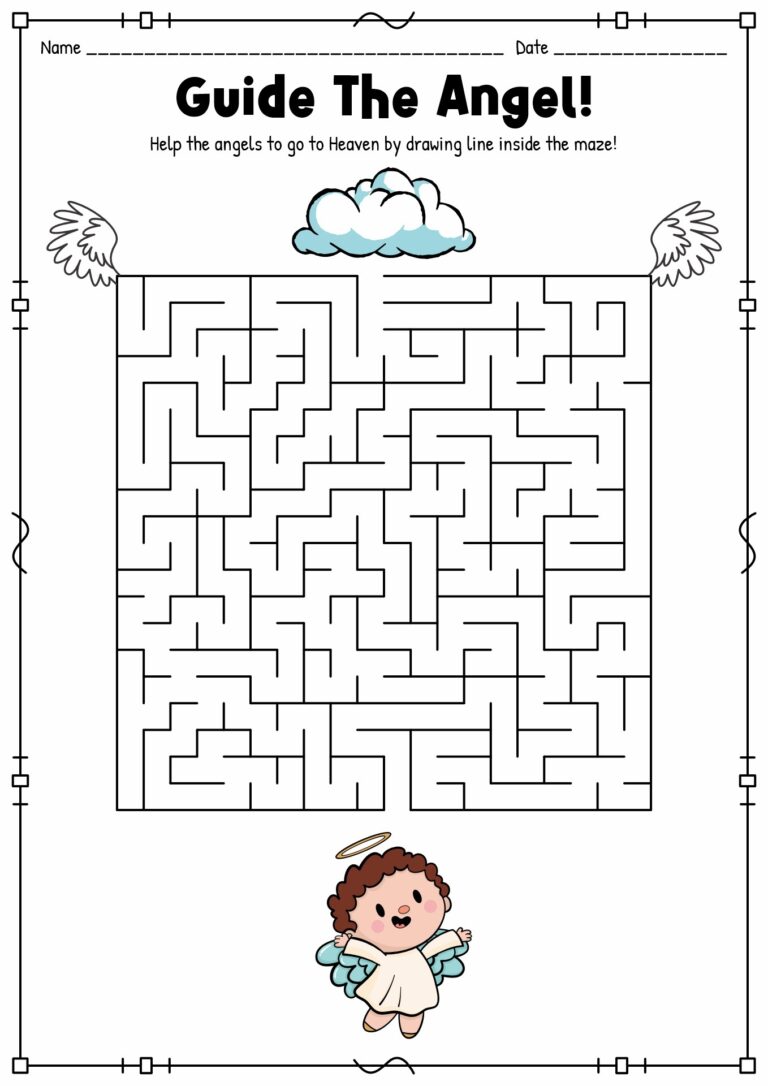 13 Printable Maze Worksheets Free PDF At Worksheeto