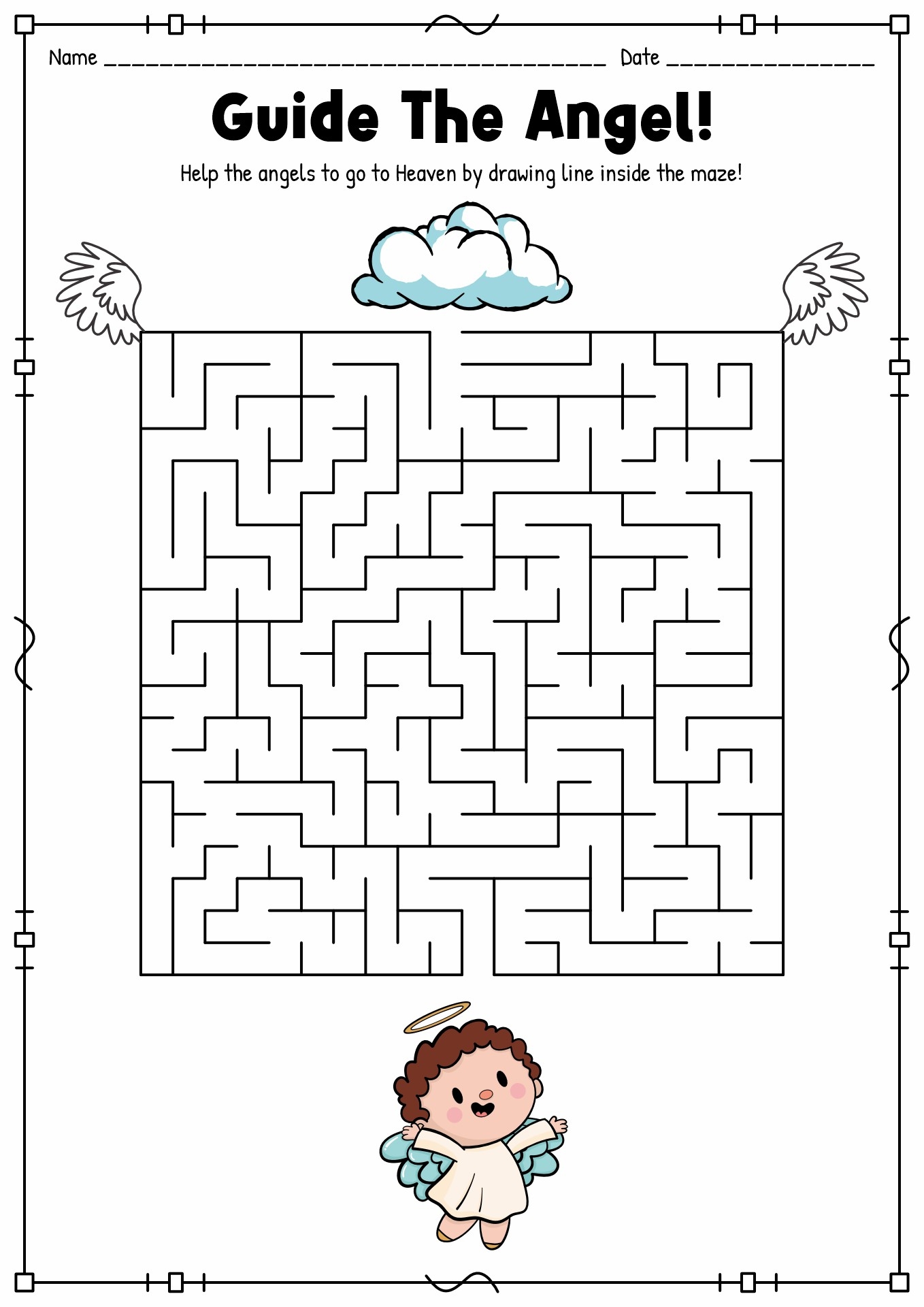 13 Printable Maze Worksheets Free PDF At Worksheeto