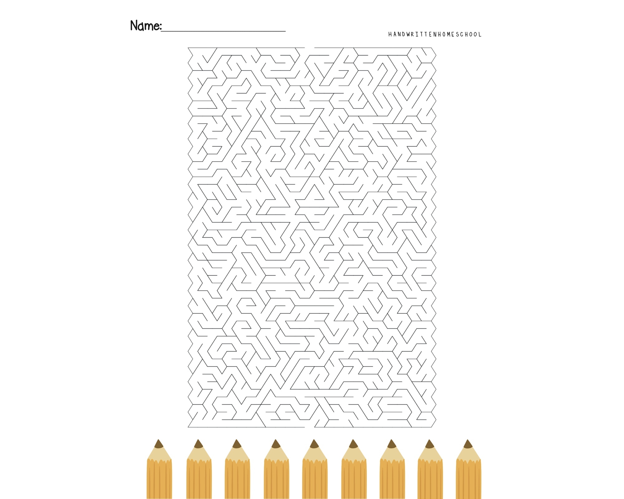 Maze Worksheet Pdf