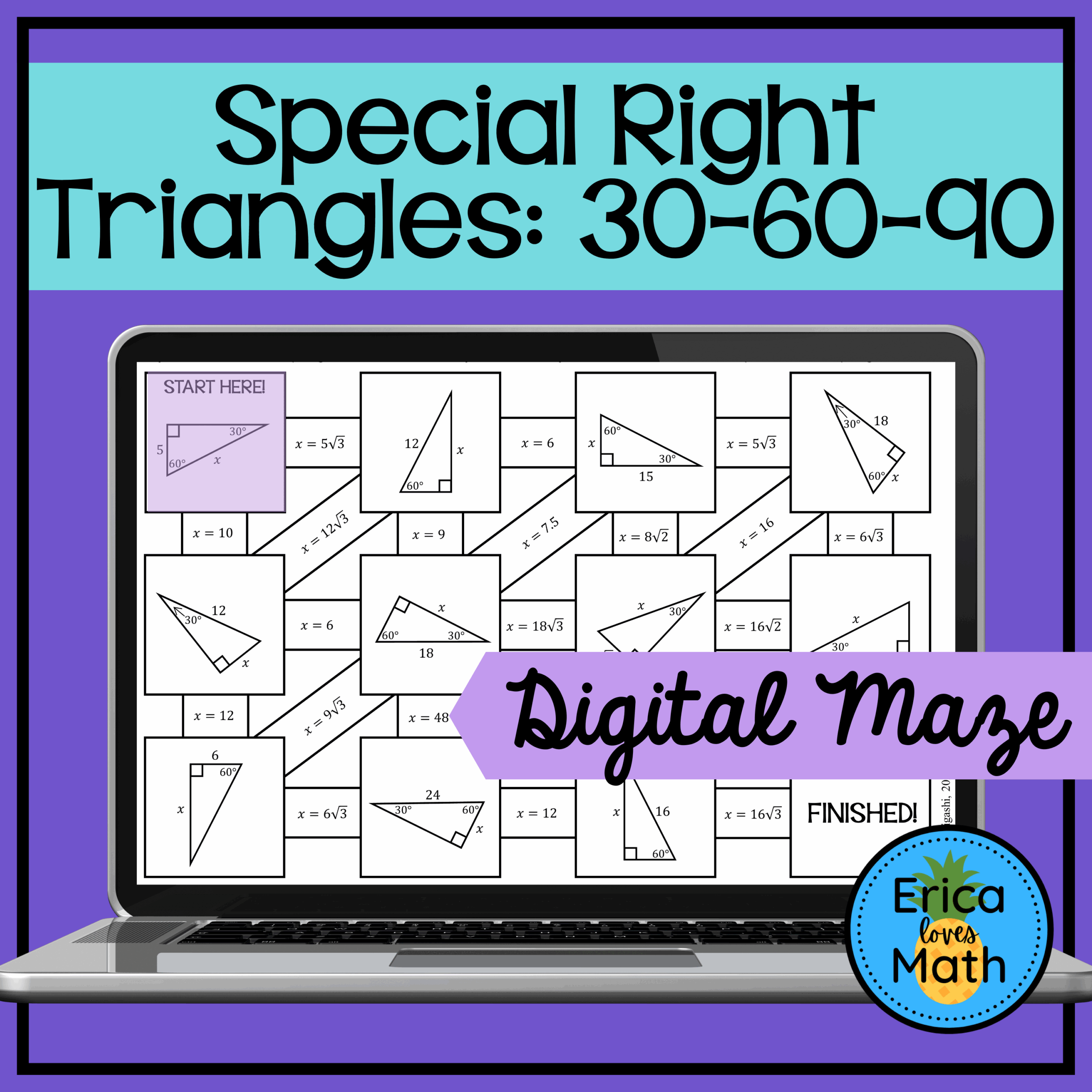 Special Right Triangles Maze Worksheet Answers