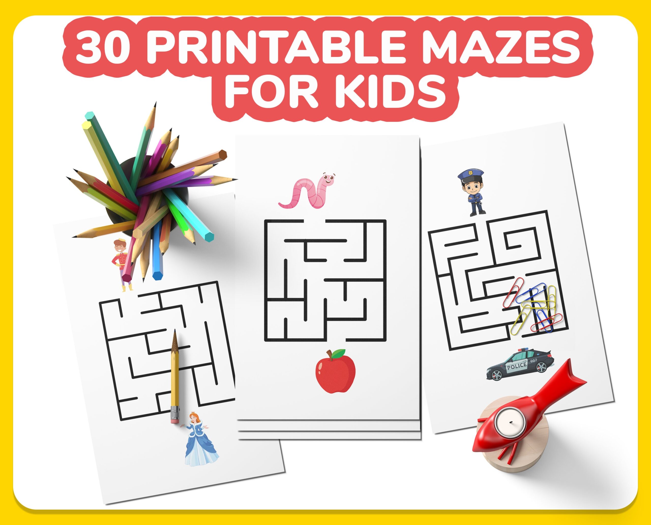 Educational Maze Worksheets