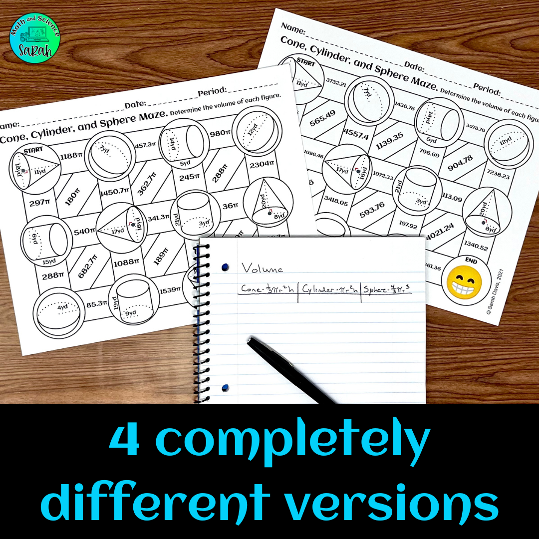 Area And Circumference Maze Worksheet