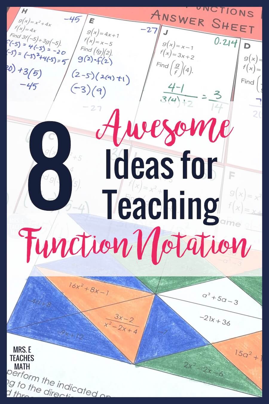 Function Notation Maze Worksheet