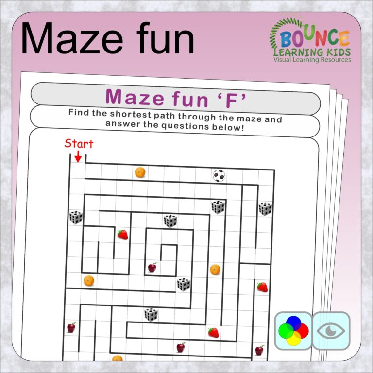 9 Fun Maze Worksheets With Things To Spot Along The Way