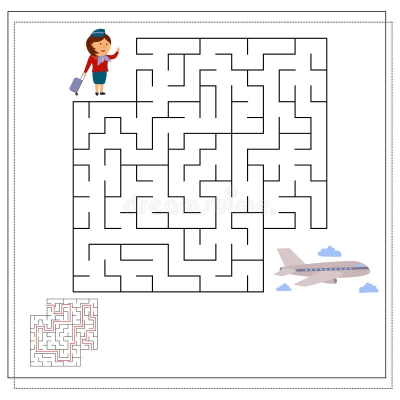Airplane Maze Stock Illustrations 163 Airplane Maze Stock Illustrations Vectors U0026 Clipart Dreamstime