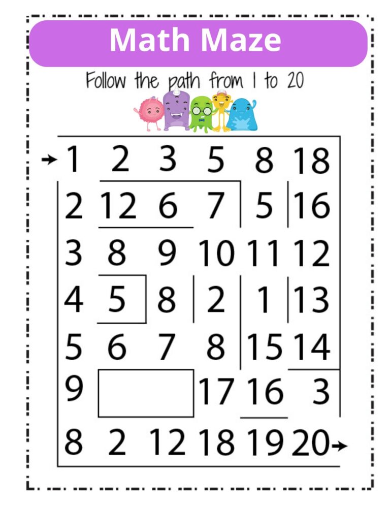 Alien Math Worksheets Etsy