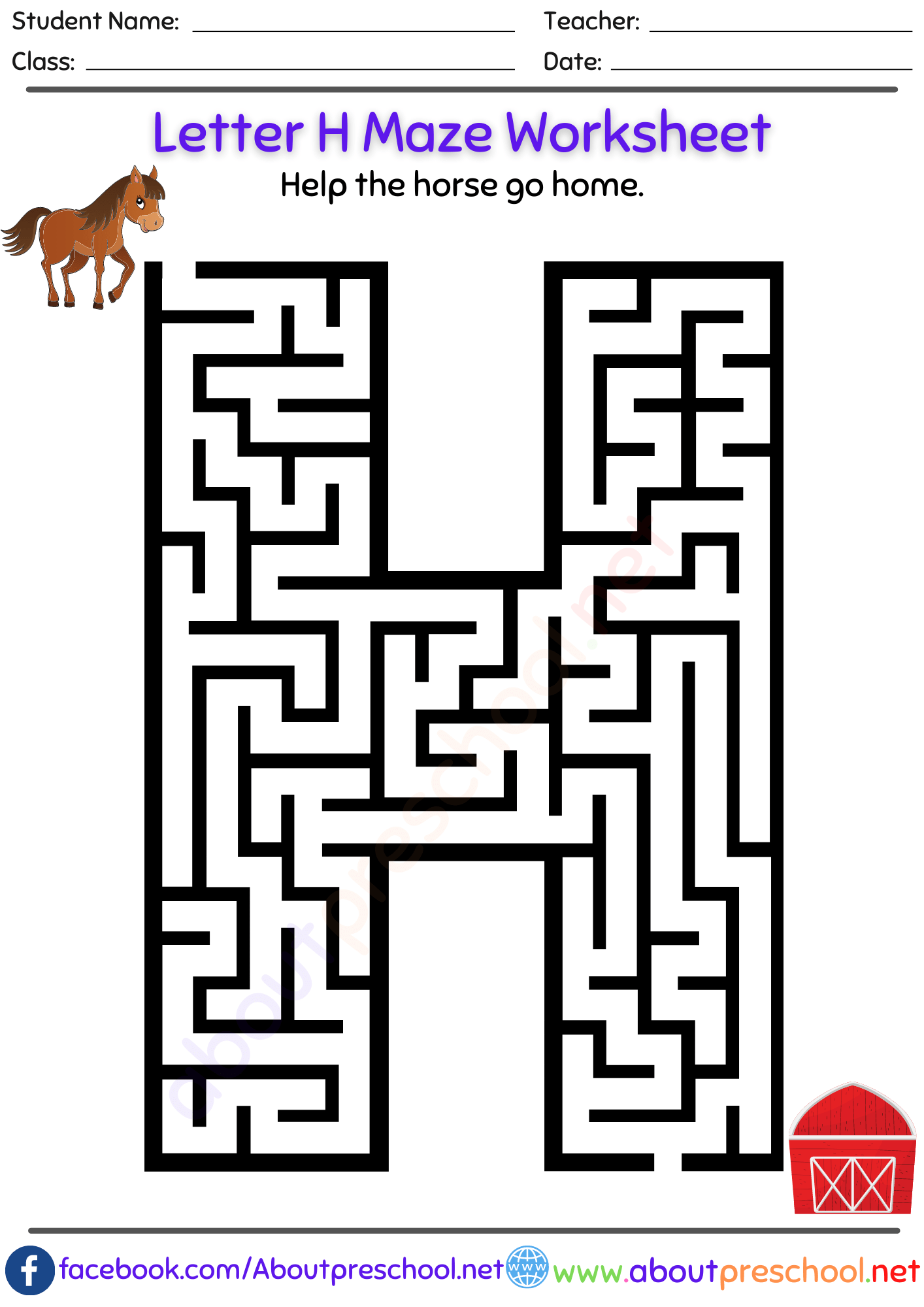 Alphabet Maze For Kindergarten Archives Page 3 Of 4 About Preschool