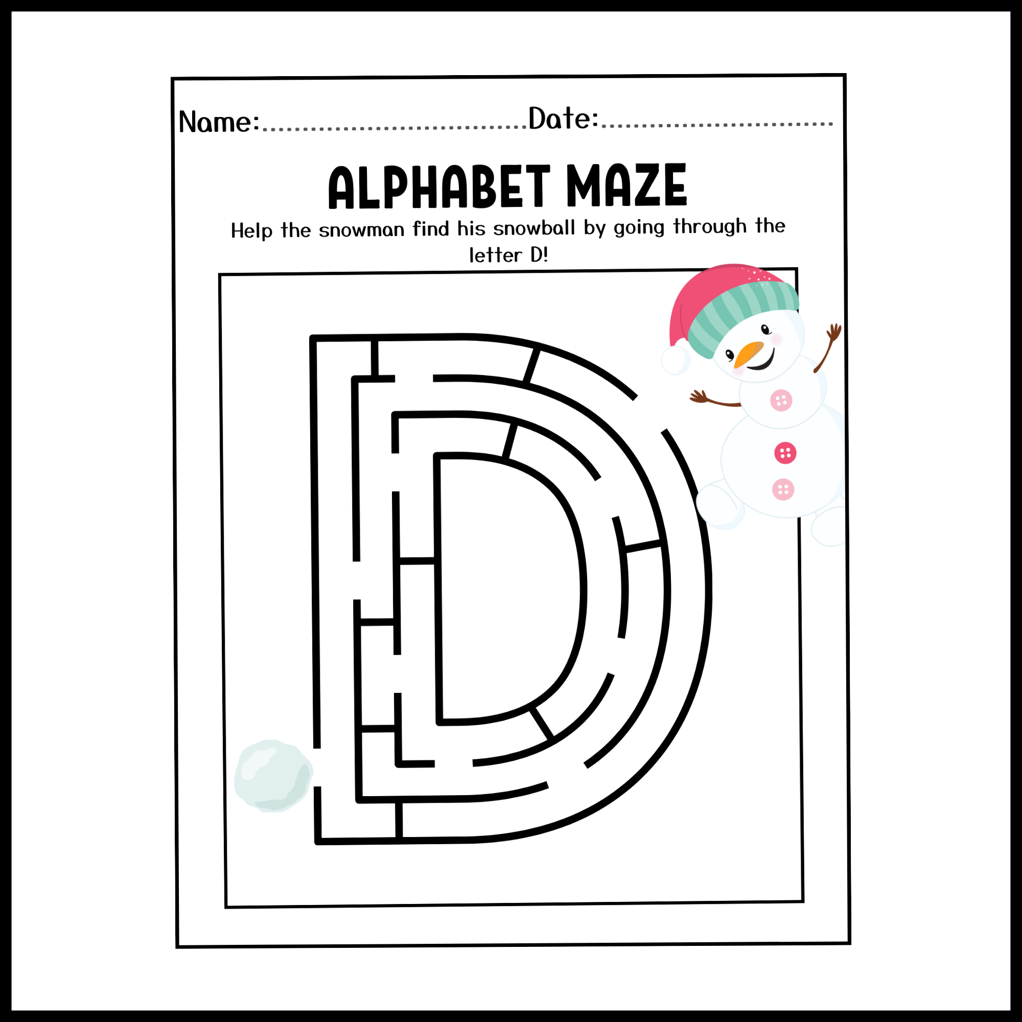 Worksheets Maze Creation