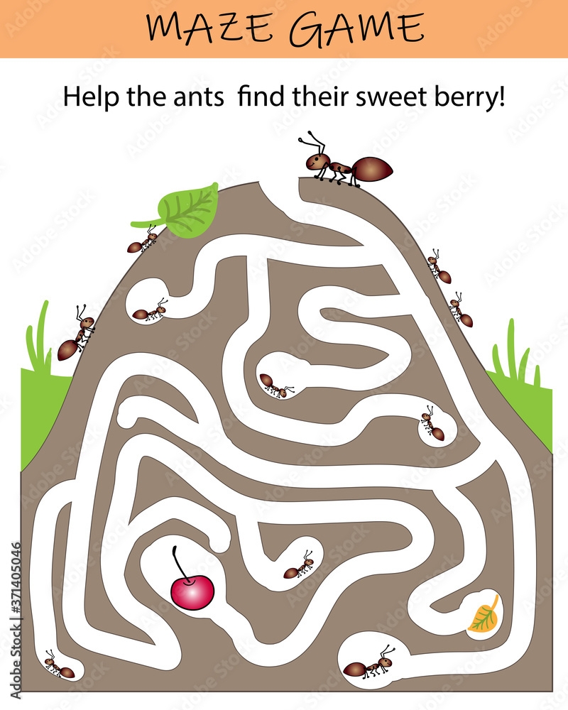 Worksheet Maze Preschool