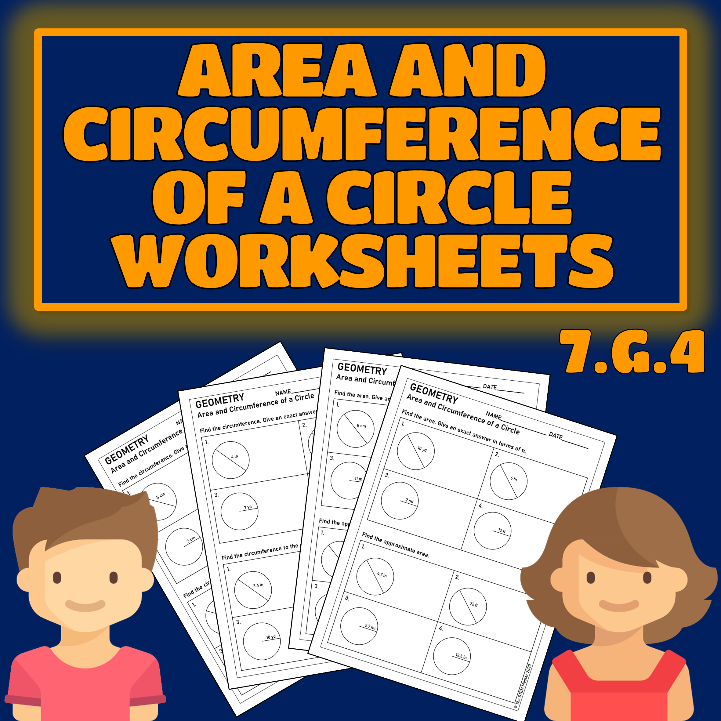 Area And Circumference Of Circles Worksheets 7 G 4 Made By Teachers
