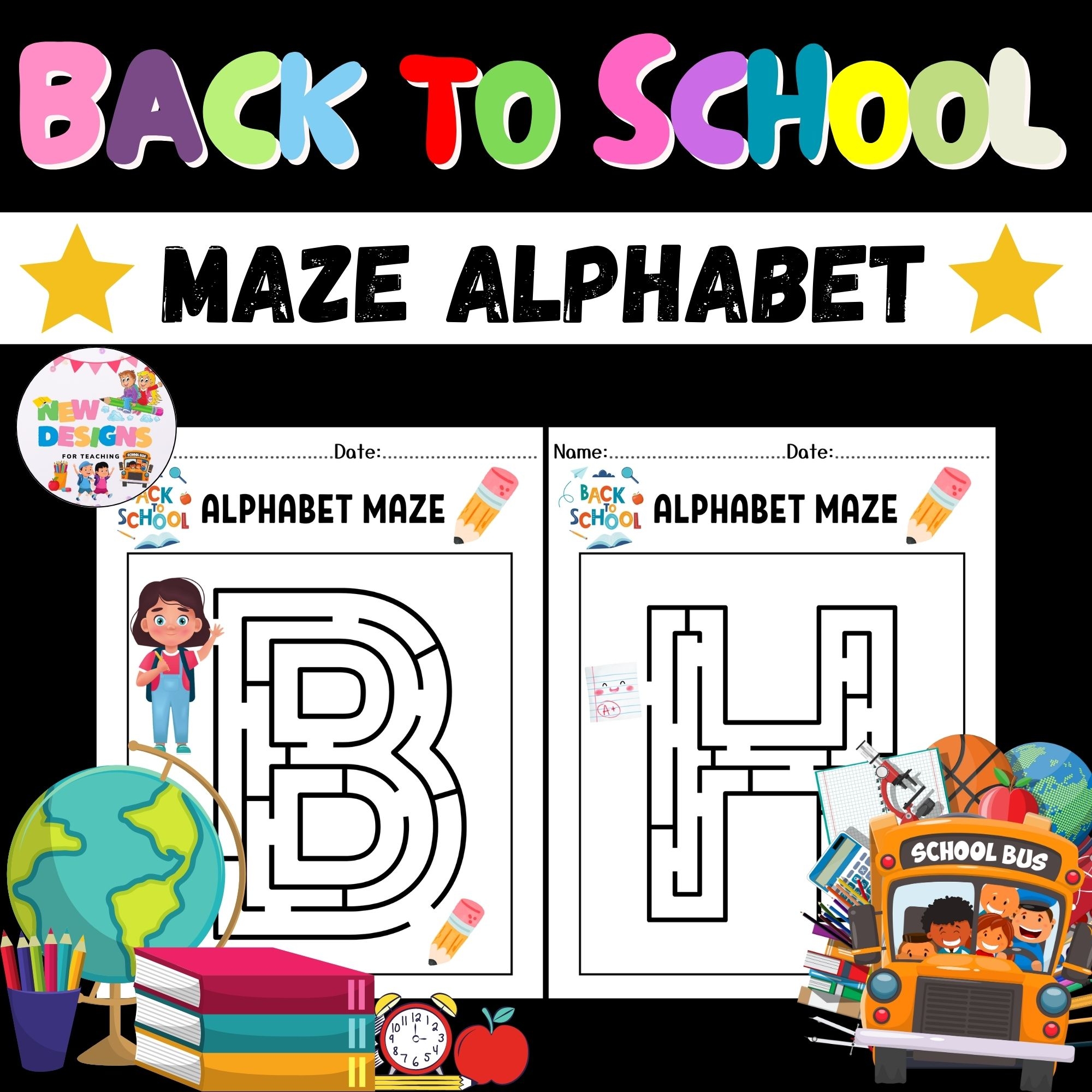 School Maze Worksheet