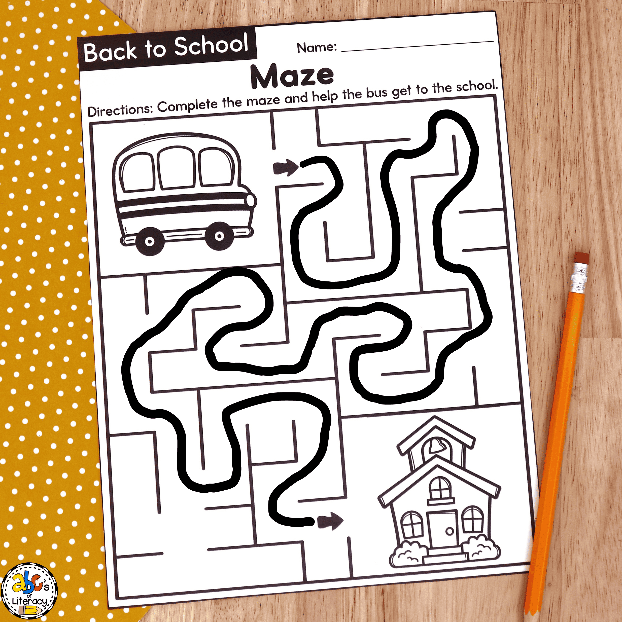 Back To School Puzzle Worksheets
