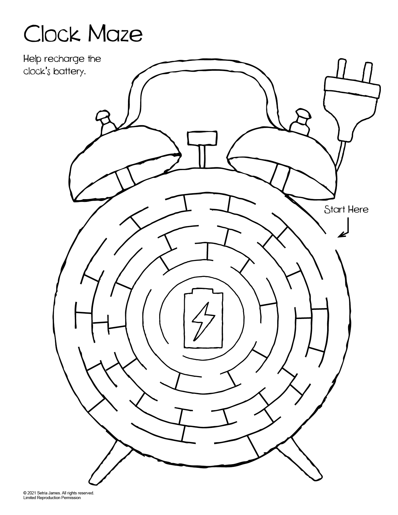 Printable Worksheet Maze Kindergarten