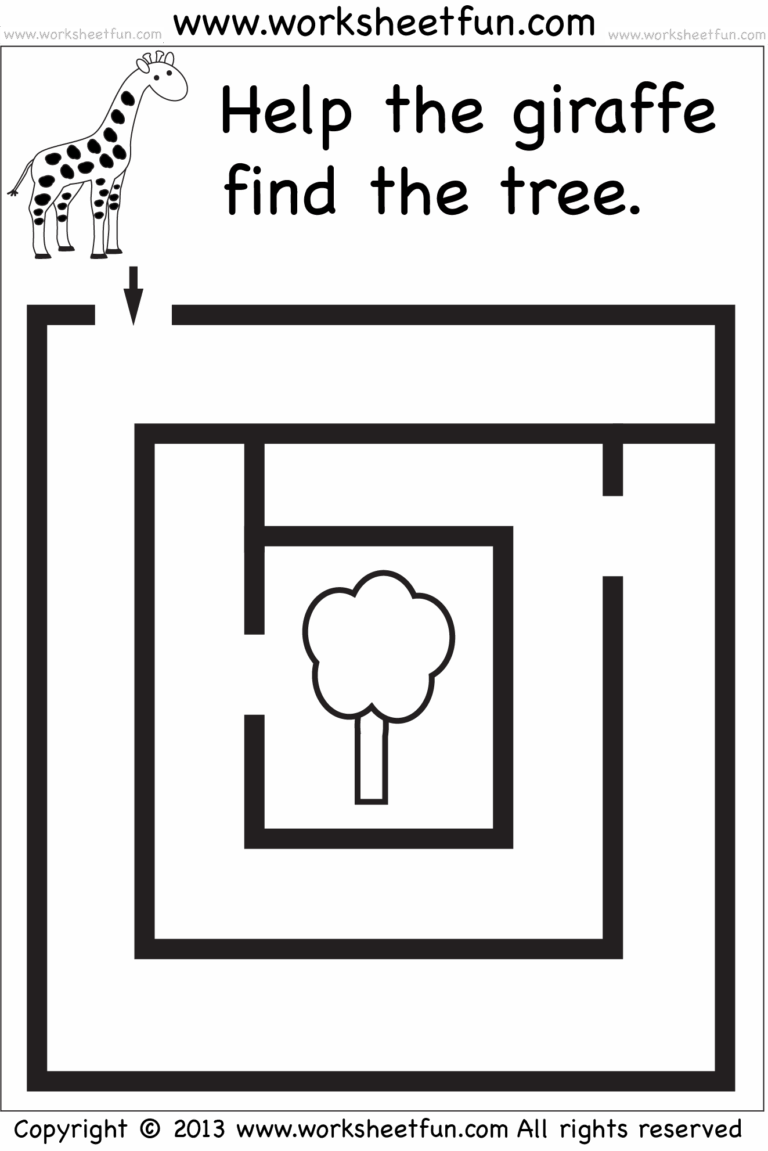 Beginner Mazes Preschool And Kindergarten 12 Worksheets FREE Printable Worksheets Workshee Maze Worksheet Preschool Worksheets Mazes For Kids Printable