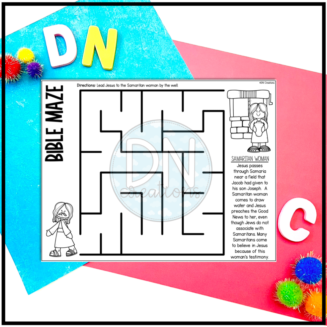 Bible Story Mazes Set 2 Bible Activity Bible Mazes Bible Worksheets