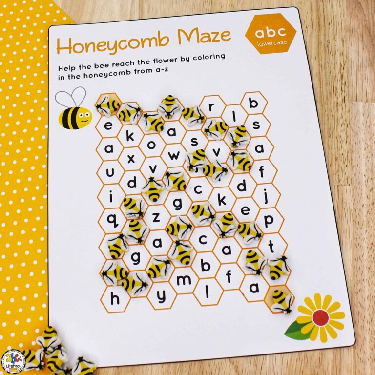 Bumble Bee Maze Worksheets