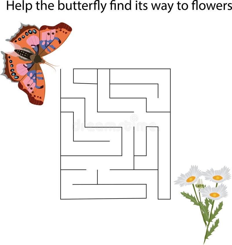 Butterfly Maze Worksheet