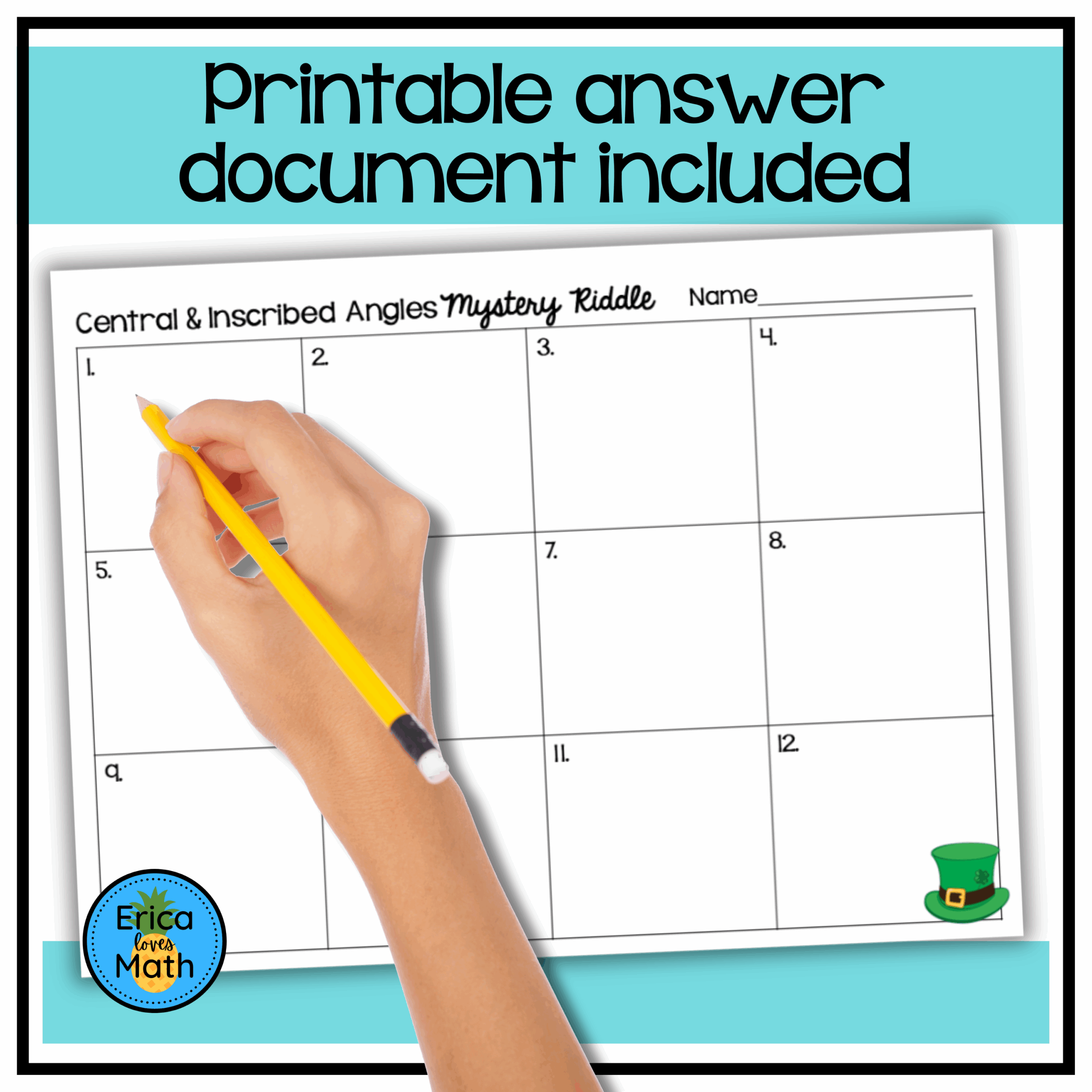 Inscribed And Central Angle Maze Worksheet