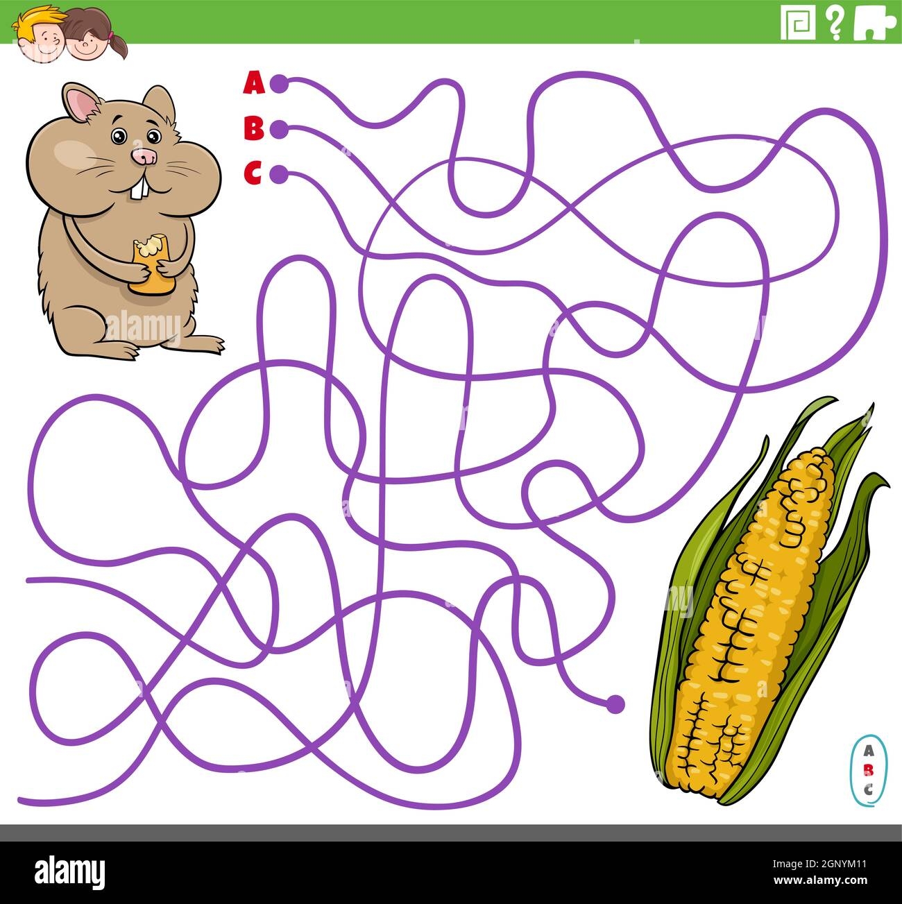 Corn Maze Worksheet
