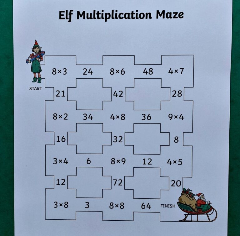 Christmas Maths Mystery Pages From Twinkl Ofamily Learning Together