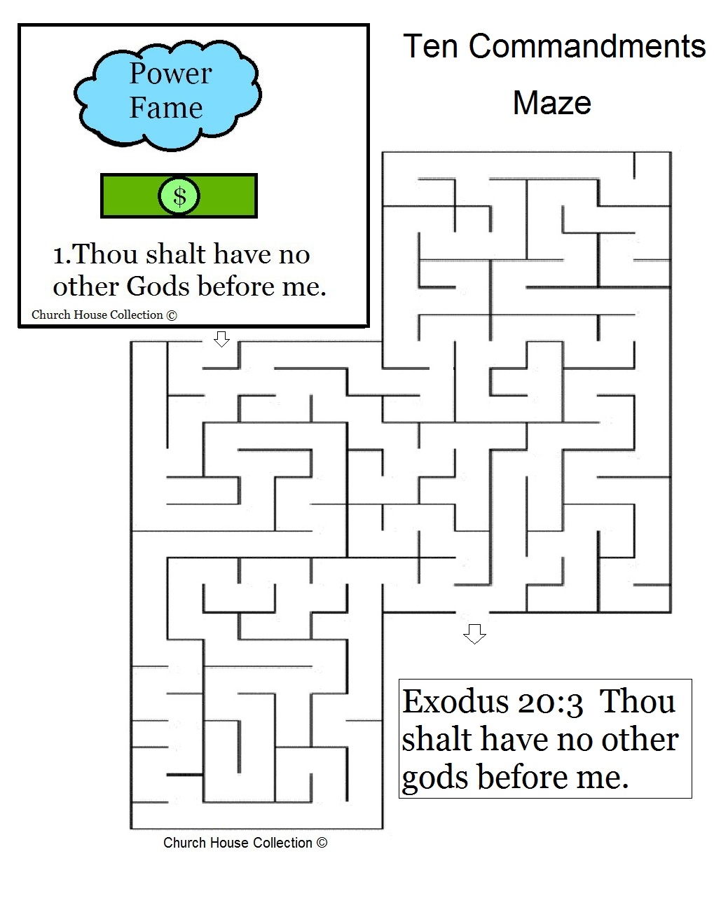 Mount Sinai Maze Worksheets