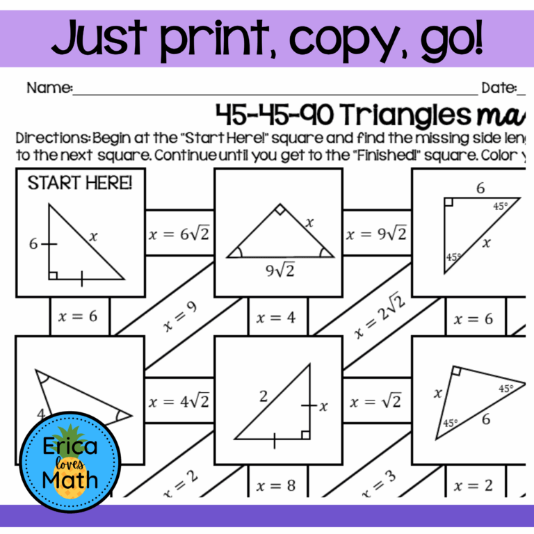 Circumcenter Stufy Worksheet Maze