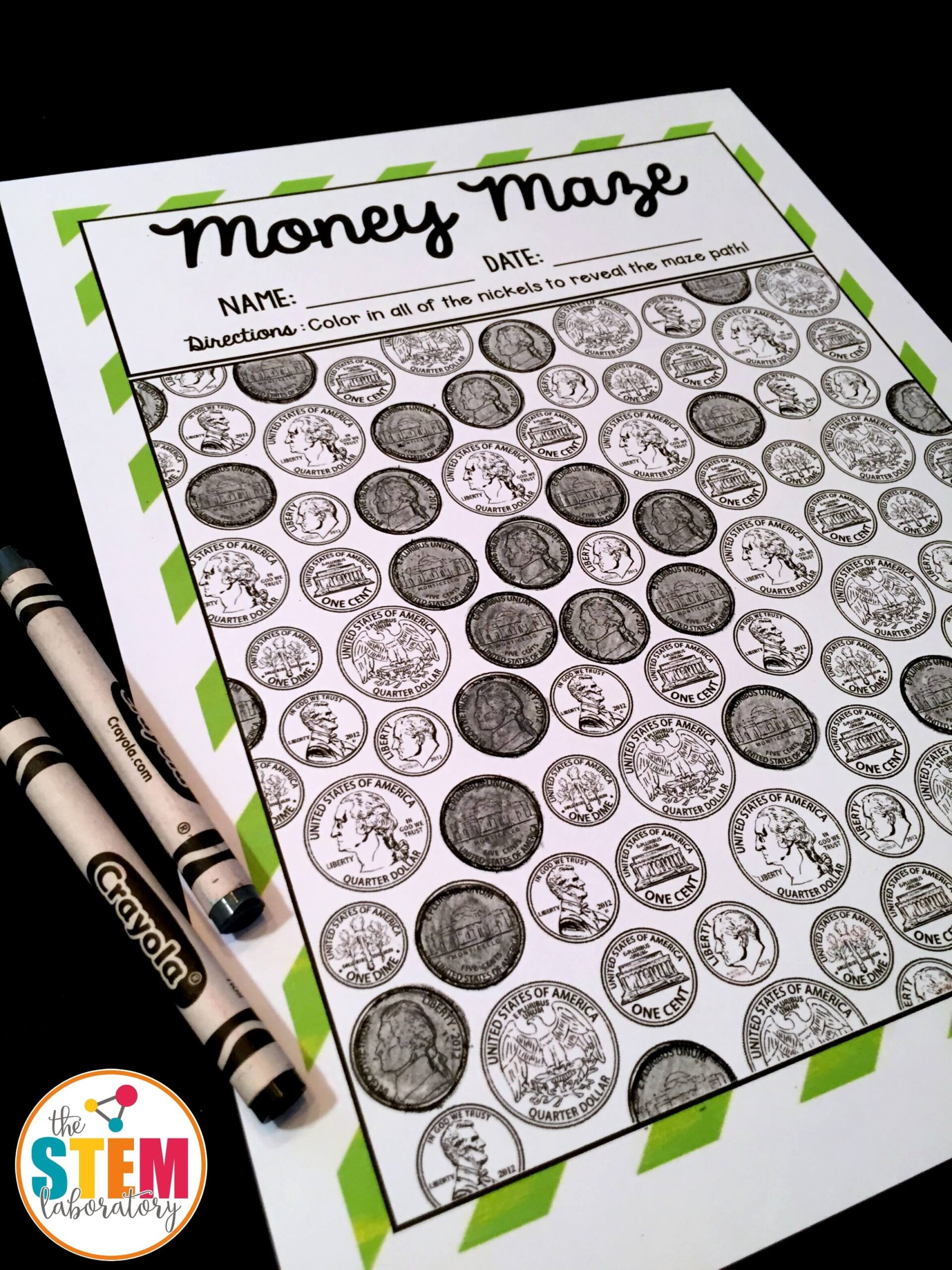 Coin Identification Money Mazes The Stem Laboratory