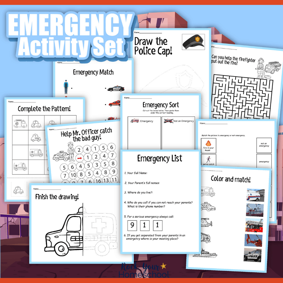 Emergency Maze Worksheet