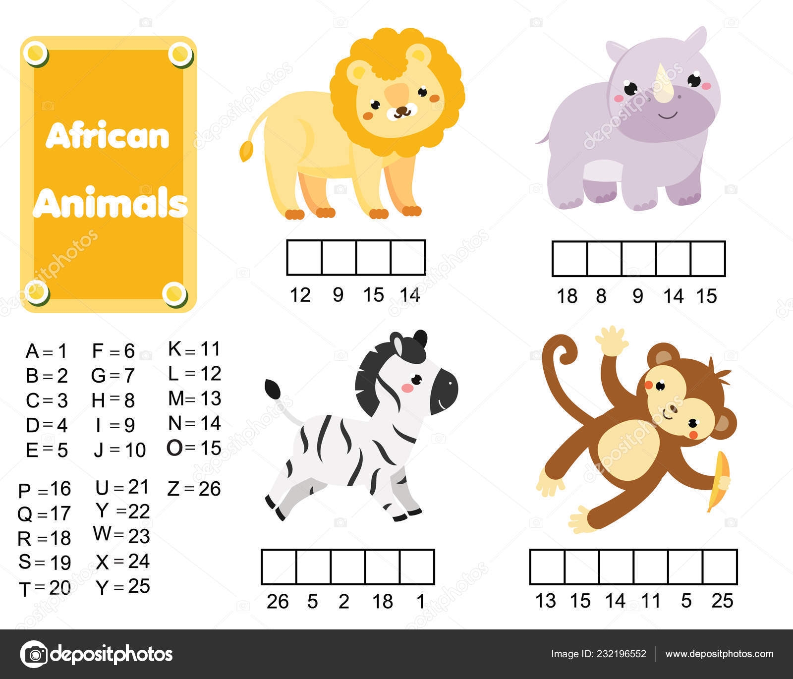 African Vocabulary Maze Worksheet