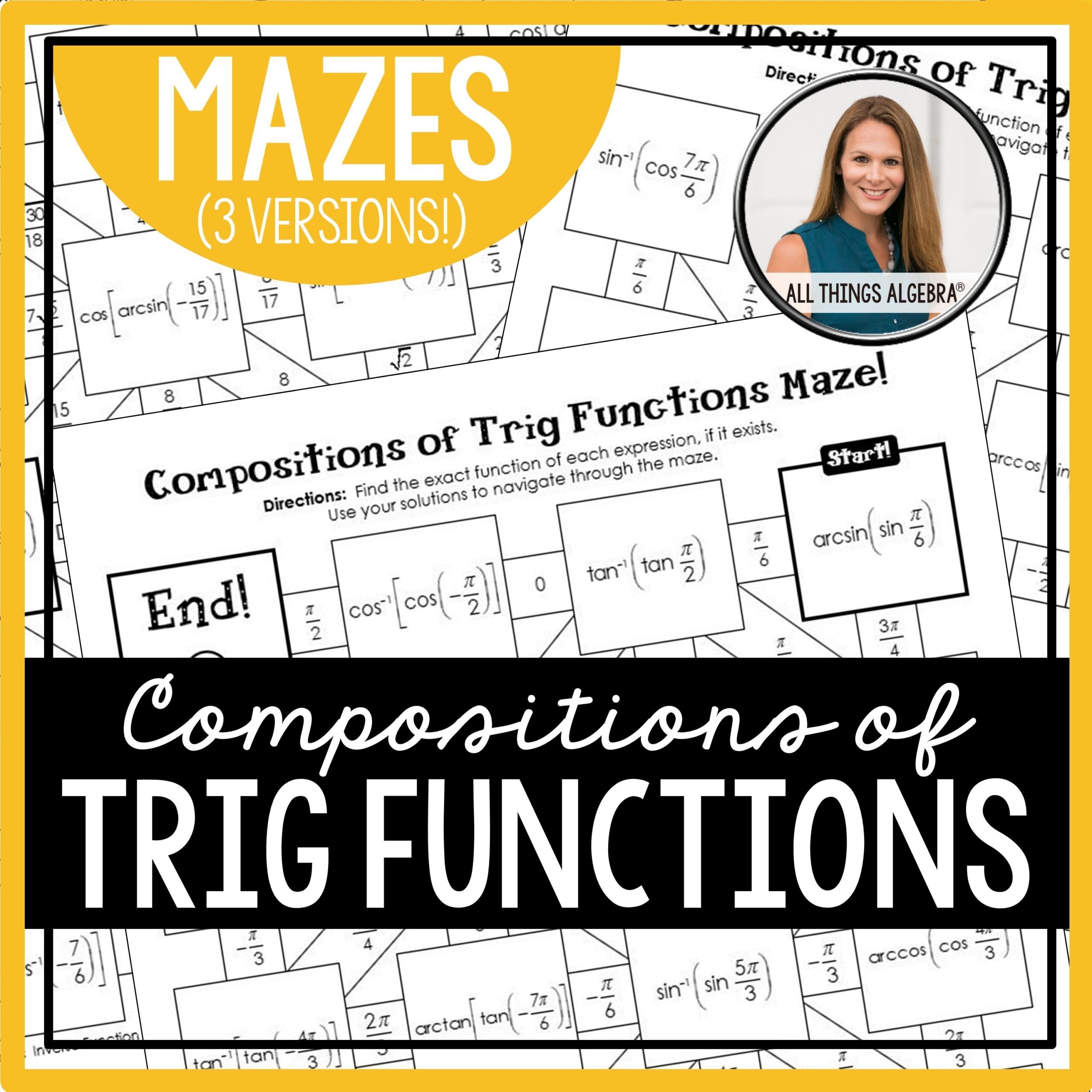 Compositions Of Trigonometric Functions Mazes