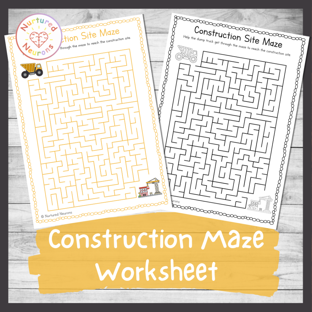 Minecraft Maze Worksheet