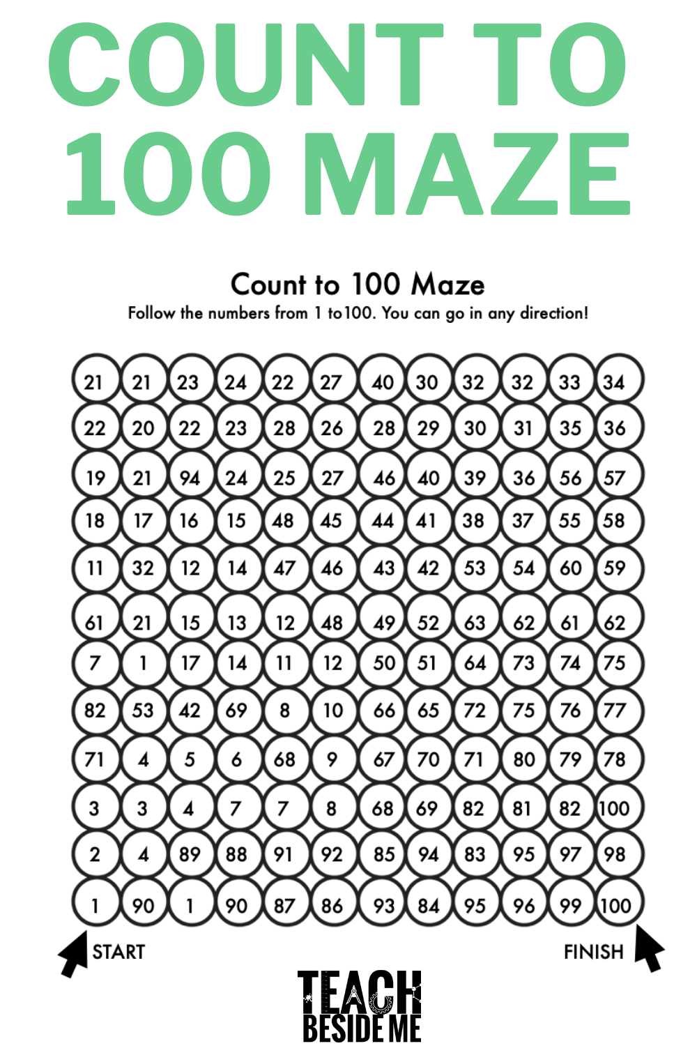Maze Worksheet 1st Grade