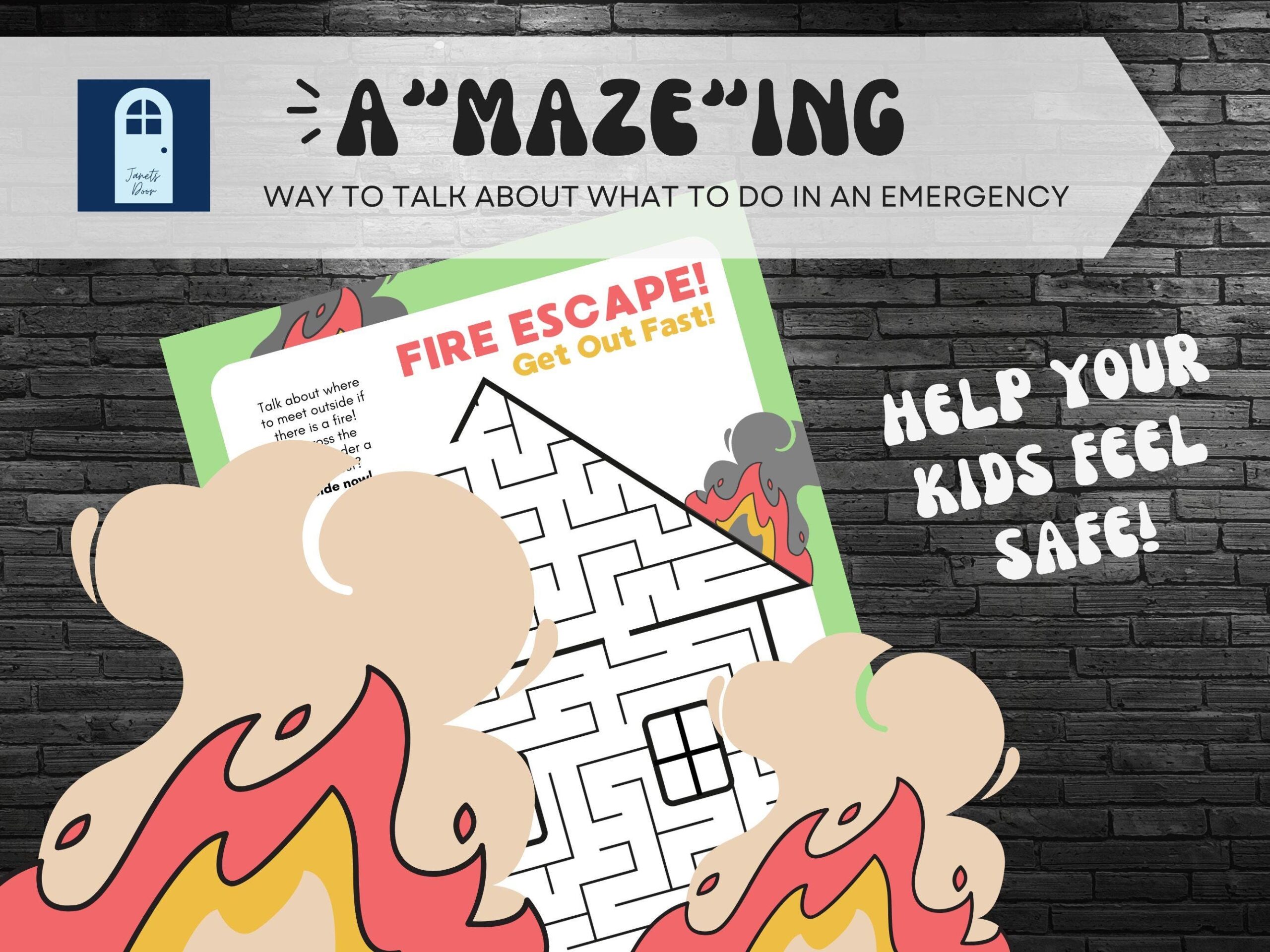 Crossword And Maze Puzzles With Emergency Preparedness Theme Printable Preparedness Games For Kids And Adults 72 Hour Kit And Fire Mazes