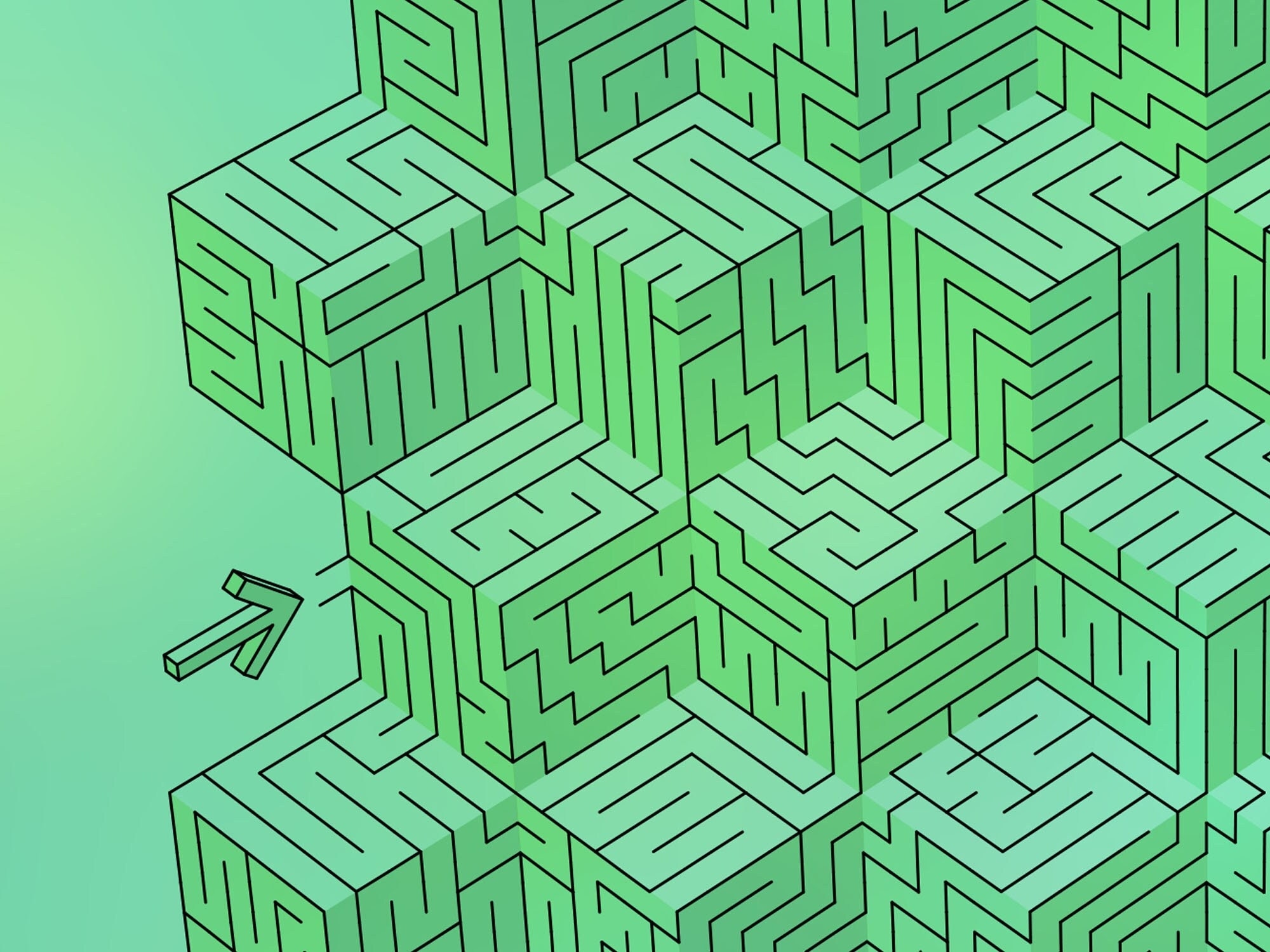 Green Maze Worksheet