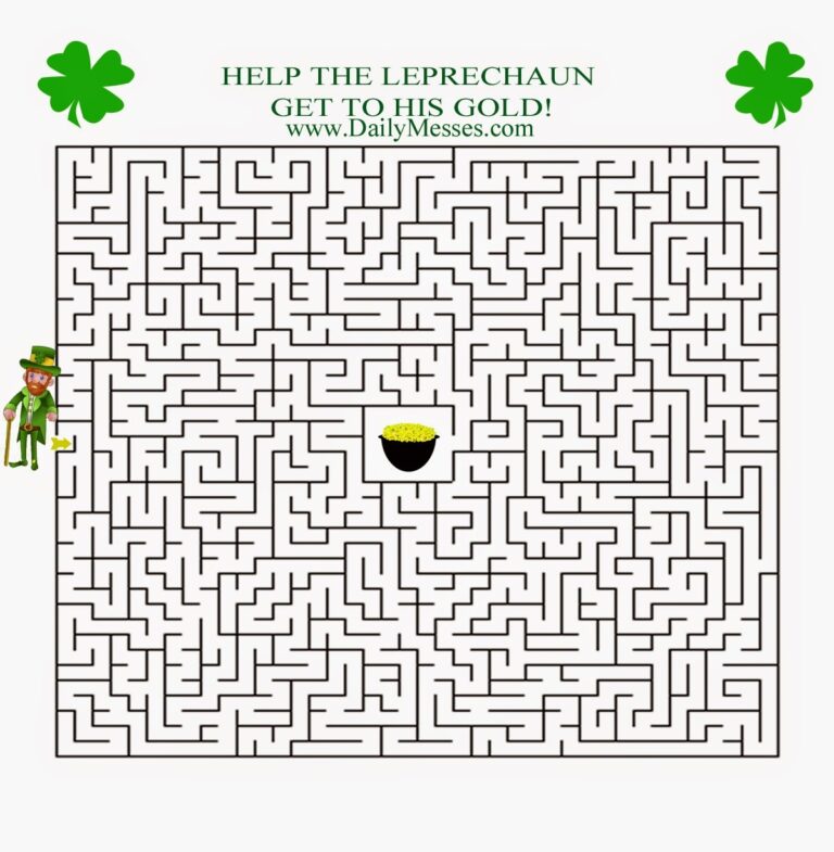 Daily Messes Leprechaun Maze