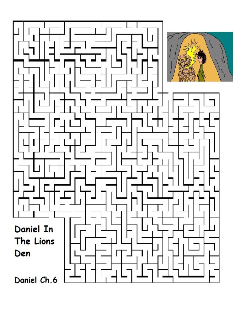 Daniel In The Lion s Den Sunday School Lesson