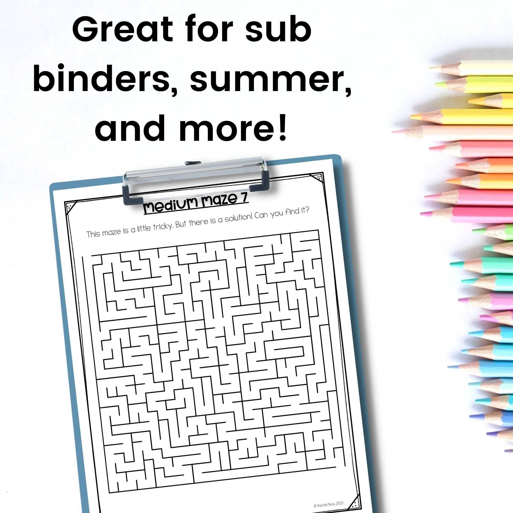 Early And Fast Finishers Mazes 50 Medium Difficulty Maze Puzzles