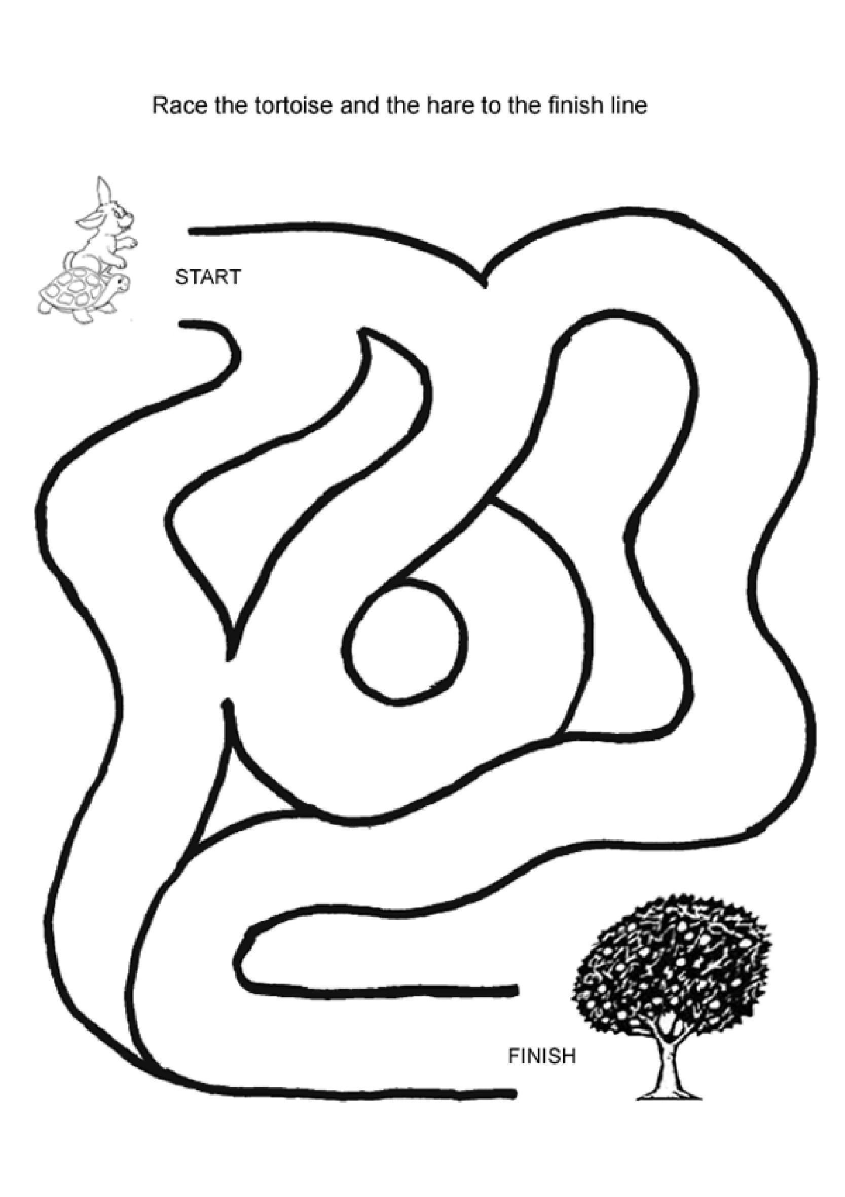 Simple Maze Worksheets