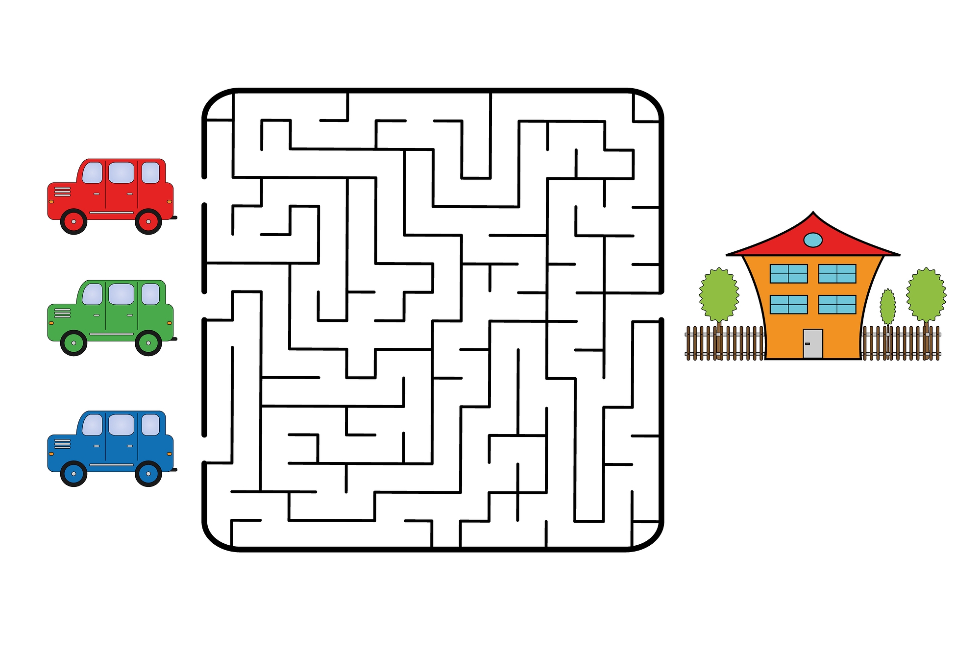 Mazes And Puzzle Worksheets Easy