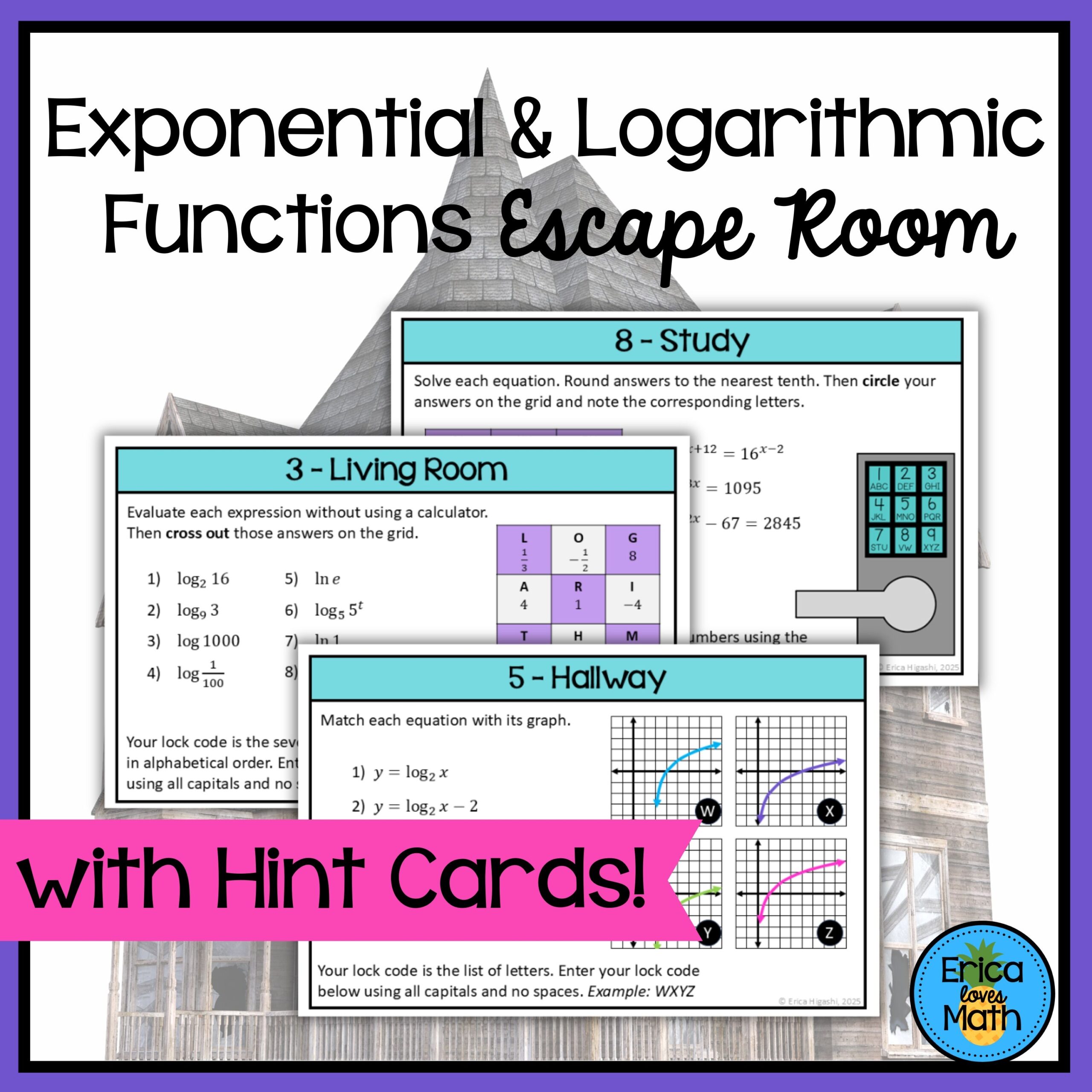Calculating Logs Maze Worksheet