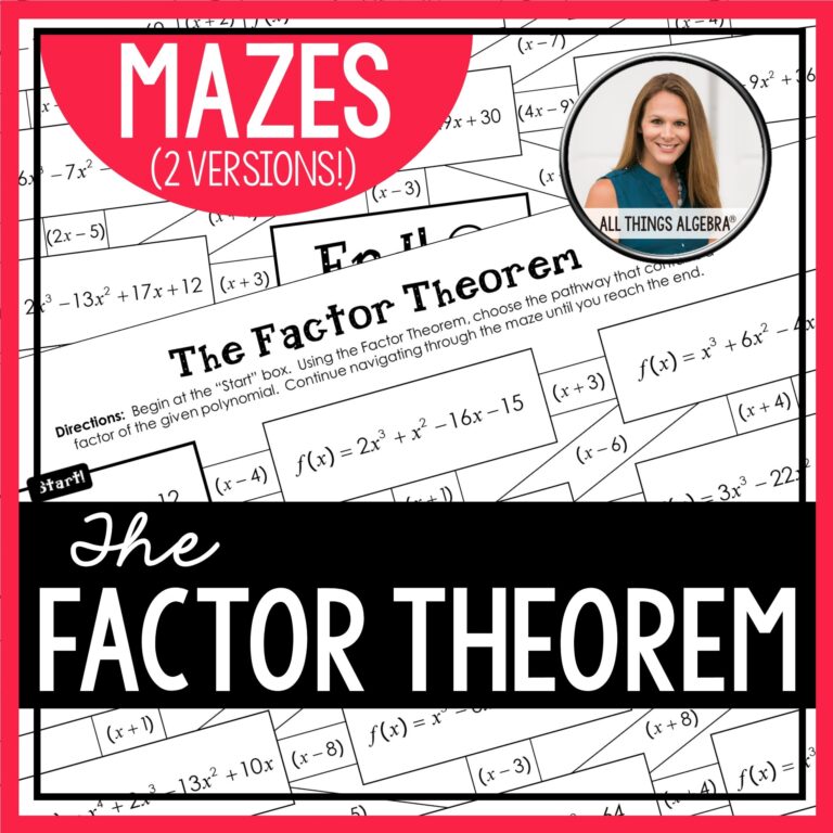 Factor Theorem Mazes