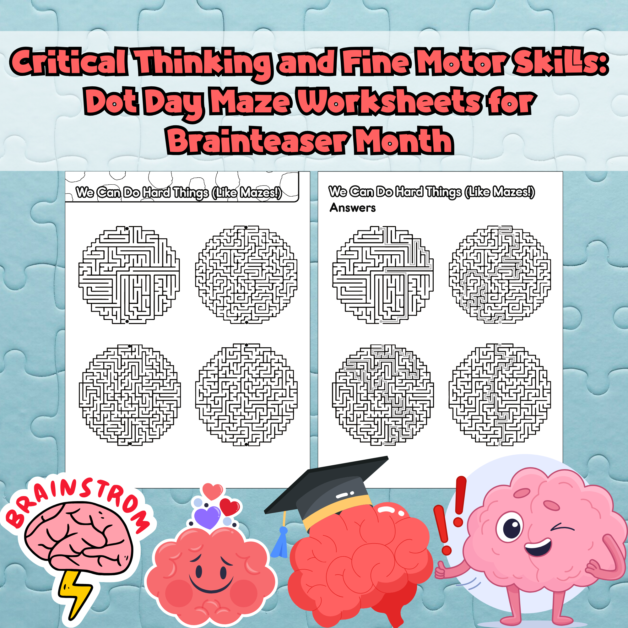 Maze Worksheet Fine Motor
