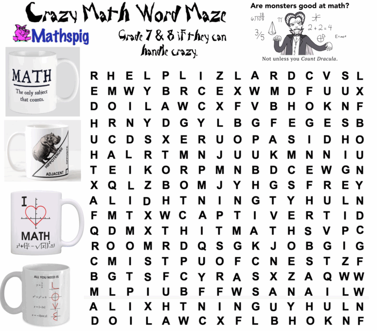 FRANTIC FRIDAY Crazy Math Word Maze USA Edition Mathspig Blog