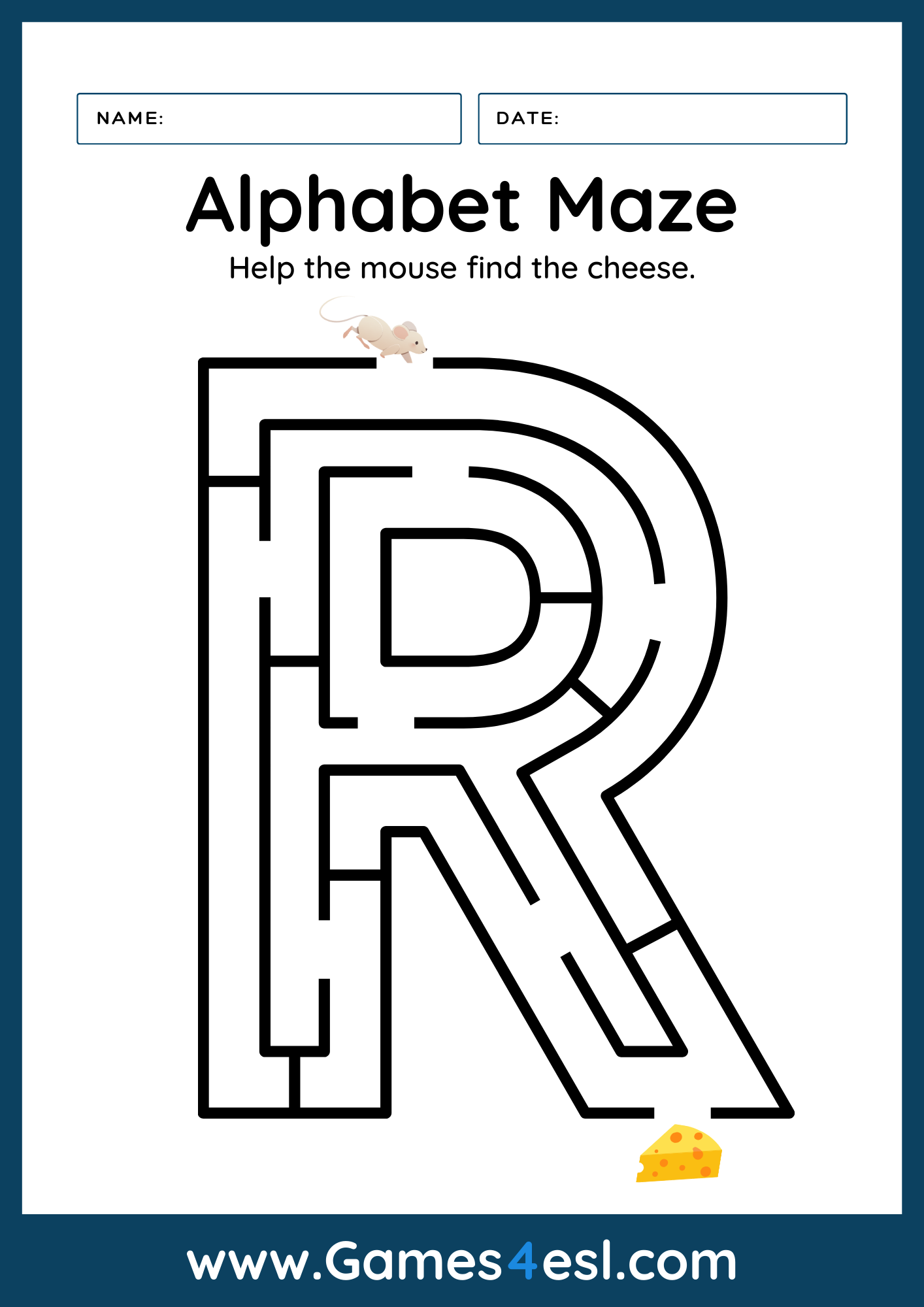 Free Letter R Worksheets Games4esl