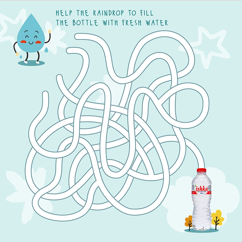 Water Drop Maze Worksheet