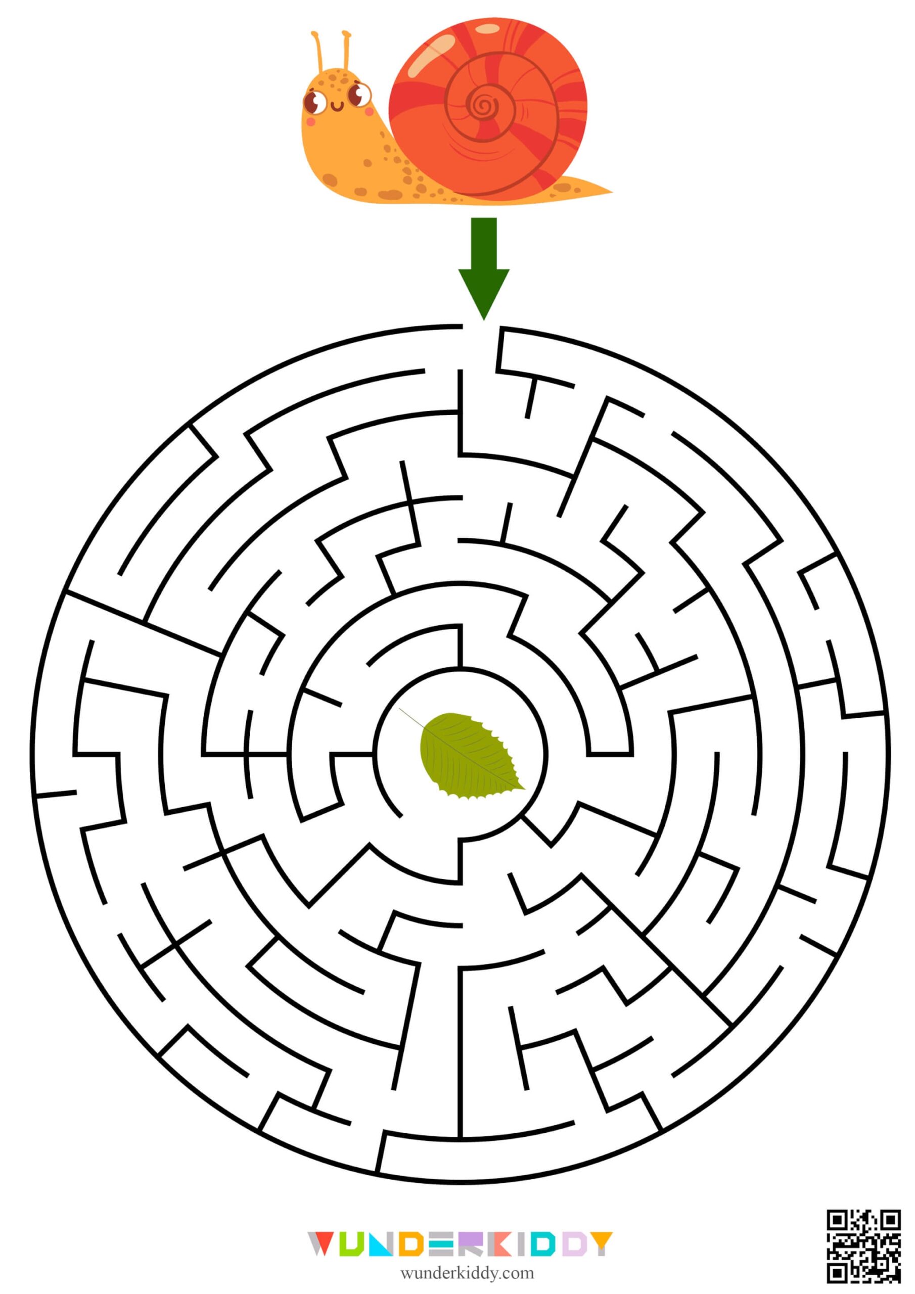 Maze Worksheet For Kindergarten