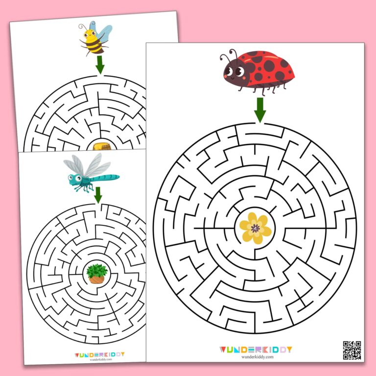 Free Printable Maze Game For Kindergarten Help To Find The Way Worksheets Library