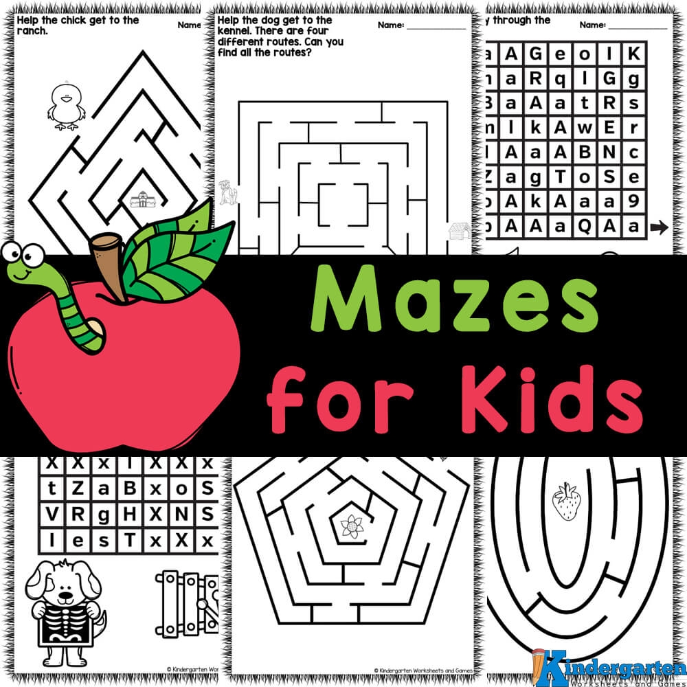 Free Printable Mazes For Kindergarten